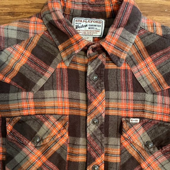 Vintage Stapleford Plaid Flannel Shirt Size S/P - Picture 7 of 7
